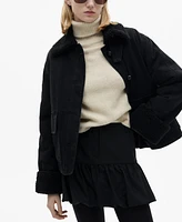 Mango Women's Shearling-Lined Jacket