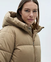 Mango Women's Hood Quilted Coat