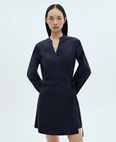 Mango Women's Cotton Wrap Dress