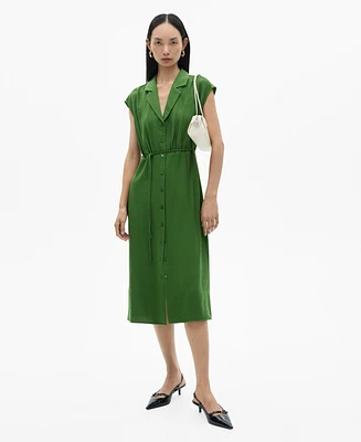 Mango Women's Bow Shirt Dress