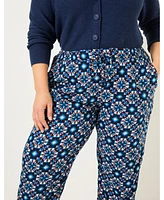 FatFace Women's Plus Lyme Batik Geo Trouser Pant