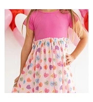 Sweet Wink Toddler Girls Candy Hearts Valentine's Day Short Sleeve Tutu Dress