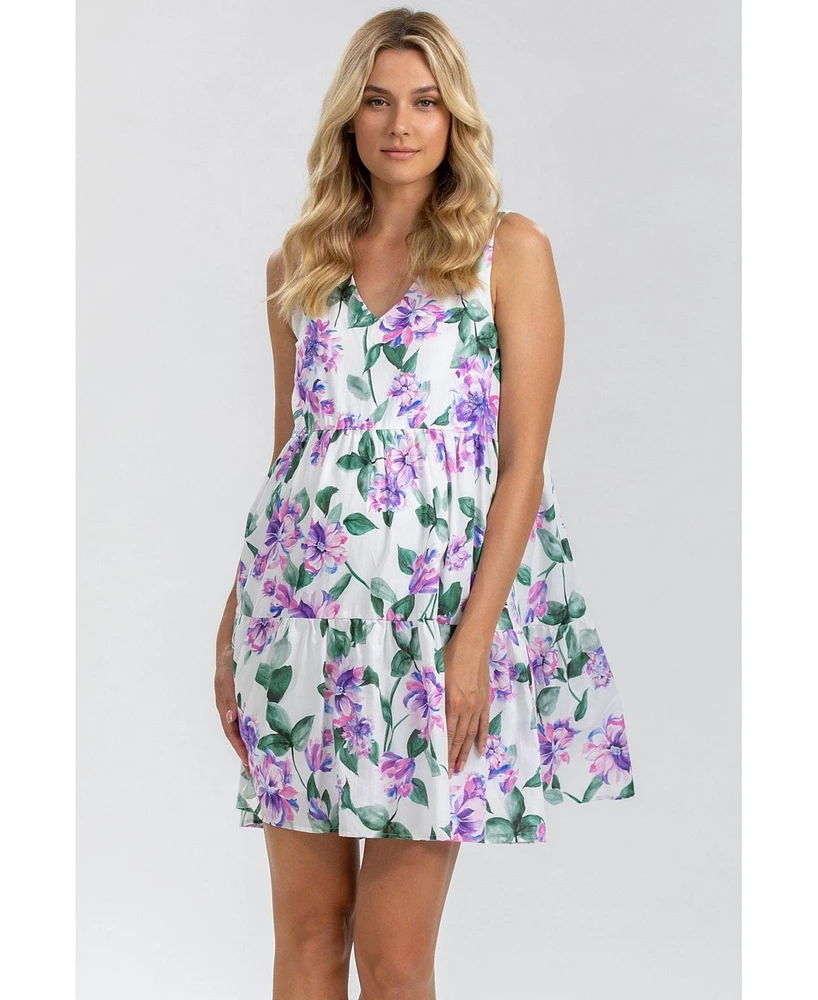 Pietro Brunelli Maternity Floral Printed Sleeveless Melody Dress