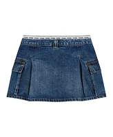 Guess Big Girls Banded Logo Denim Skirt