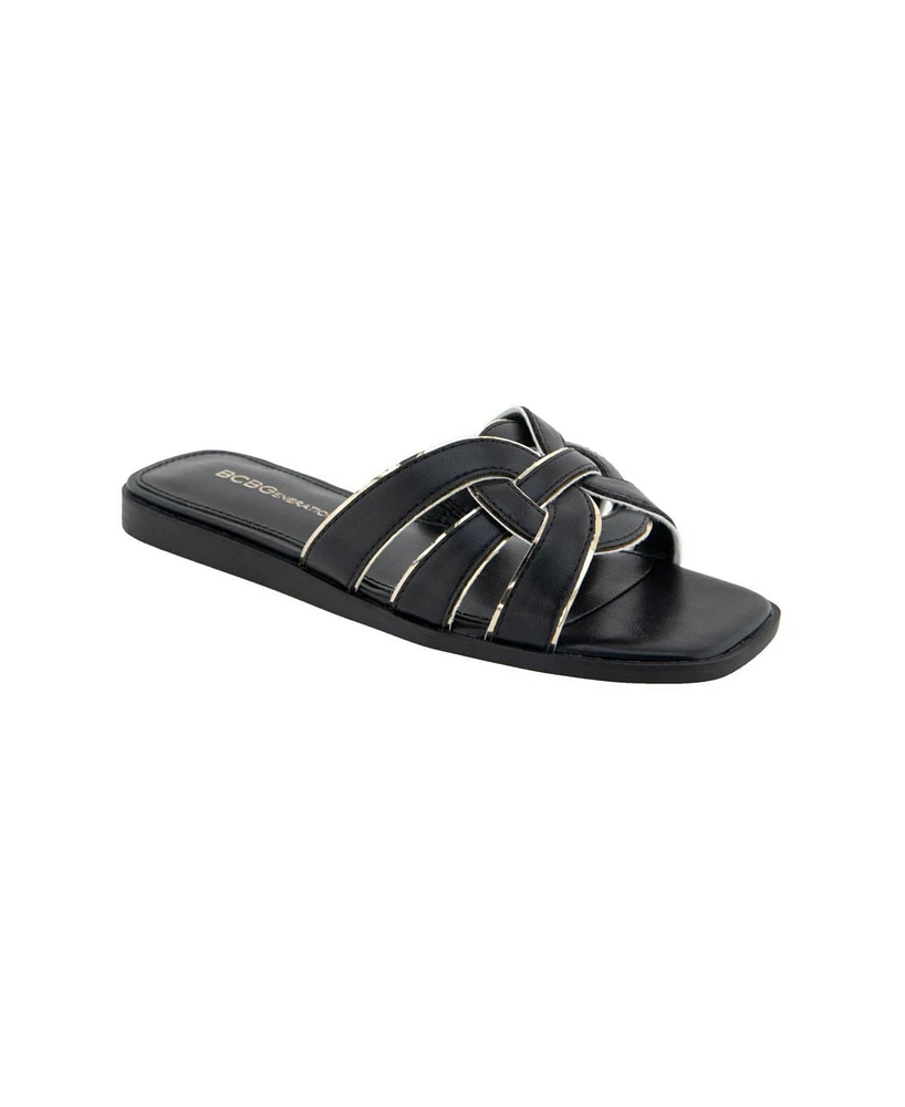 BCBGeneration Women's Meltem Slide Flat Sandals