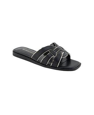 BCBGeneration Women's Meltem Slide Flat Sandals