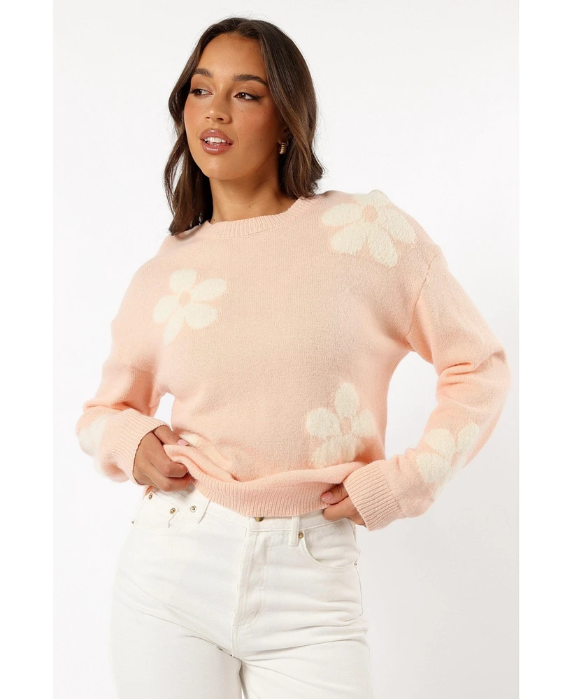 Petal and Pup Women's Charlie Flower Knit Sweater