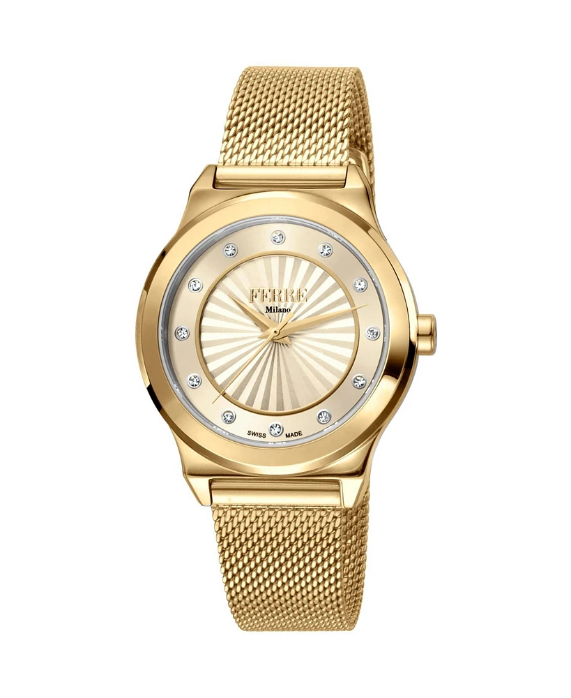 Ferre Milano Women's Classic Gold Dial Watch