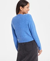 On 34th Women's Crewneck Button-Front Cardigan, Exclusively at Macy's