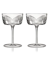 Viski Deco Beau Coupes, Set of 2