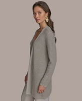 Donna Karan New York Women's Metallic Open-Weave Cardigan