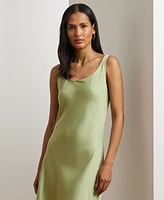 Lauren Ralph Women's Charmeuse Sleeveless Cocktail Dress