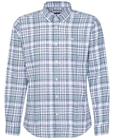 Barbour Men's Tailored-Fit Bridport Linen-Blend Plaid Shirt