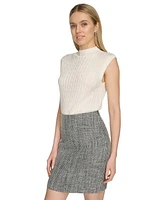 Calvin Klein Petite A-Line Side-Zip Skirt