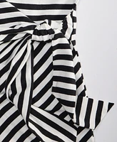 On 34th Women's Striped Tie-Waist Midi Dress, Exclusively at Macy's