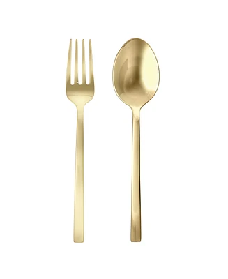 Fortessa Arezzo Brushed Gold 2pc Serving Set