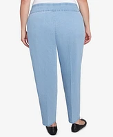 Alfred Dunner Plus Super Stretch Mid- Rise Average Length Denim Jeans