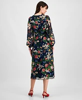 Anne Klein Women's Floral-Print Maxi Dress