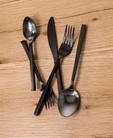 Fortessa Arezzo Brushed Black 5pc Place Setting