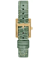 Emporio Armani Women's Green Leather Strap Watch 20mm