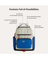 Bagsmart Walker 14L Featherlight Color Block Kids Backpack with Pencil Case