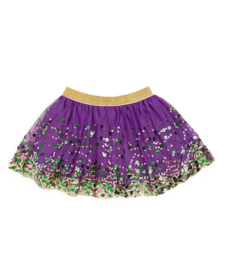 Sweet Wink Little and Big Girls Mardi Gras Confetti Tutu Skirt