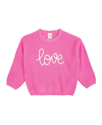 Sweet Wink Toddler Girls Love Valentine's Day Knit Sweater