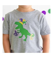 Sweet Wink Toddler Boys Mardi Gras Dino Short Sleeve T-Shirt