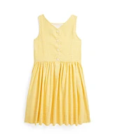 Polo Ralph Lauren Big Girls Gingham Cotton Seersucker Dress