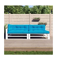 vidaXL Pallet Cushions 5 pcs Blue Fabric