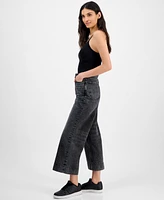 Hugo Women's High-Rise Cropped Wide-Leg Jeans