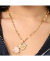 Juicy Couture Gold-Tone Crystal Heart Locket Pendant Necklace