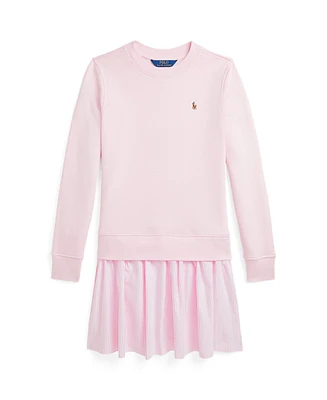 Polo Ralph Lauren Big Girls Striped-Skirt Terry Dress