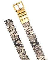 Michael Kors Women's 28mm Reversible Snake Belt