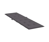 Deck Chair Cushion Anthracite (29.5"+41.3")x19.7"x1.6"