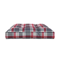 Pallet Cushion Red Check Pattern 47.2"x31.5"x4.7" Fabric