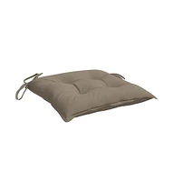 vidaXL Chair Cushions pcs Taupe 19.7"x19.7"x2.8" Oxford Fabric