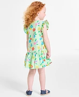 Epic Threads Toddler Girls Floral-Print Peplum Dress, Exclusively at Macy's