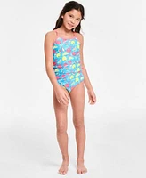 Epic Threads Big Girls Citrus Two Piece Cutout Tankini Swimsuit Set Mesh Dress Swim Cover Up Exclusively At Macys