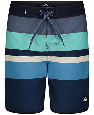 Quiksilver Big Boys Striped Water-Repellent Board Shorts