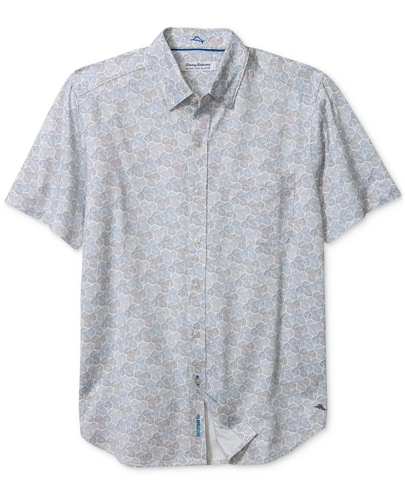 Tommy Bahama Men's San Lucio Tri Leaf Classic-Fit Geo-Print Button-Down Shirt