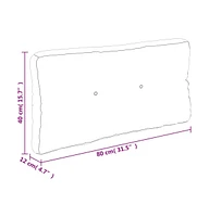 vidaXL Pallet Cushion Green 31.5"x15.7"x4.7" Fabric