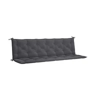 Garden Bench Cushion Anthracite 78.7"x(19.7"+19.7")x2.8" Oxford Fabric