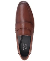 Alfani Men's Callumm Leather Slip-On Saddle Loafers, Exclusively at Macy's