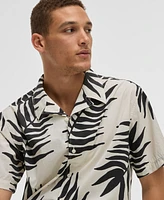 Mode of One Men's Large Palm Relaxed-Fit Printed Button-Down Camp Shirt, Exclusively at Macy's