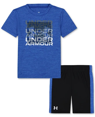 Under Armour Toddler and Little Boys Logo T-Shirt & Shorts Set