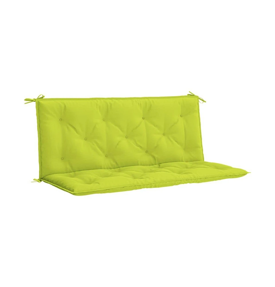 Garden Bench Cushion Bright Green 47.2"x(19.7"+19.7")x2.8" Oxford Fabric