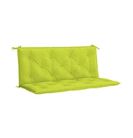 Garden Bench Cushion Bright Green 47.2"x(19.7"+19.7")x2.8" Oxford Fabric