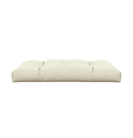 Pallet Cushion Cream 47.2"x31.5"x4.7" Fabric