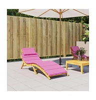 Sun Lounger Cushion Pink Oxford Fabric